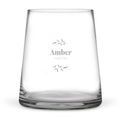 Vaas graveren - Transparant glas