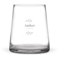 Vaas graveren - Transparant glas