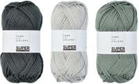 Super Must-Have Kussen Haakpakket 3 Graphite / Pea Green / Silver