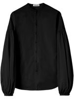 Jil Sander chemise à manches bouffantes - Noir