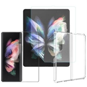 Saii 3-in-1 Samsung Galaxy Z Fold4 Beschermingsset - Doorzichtig