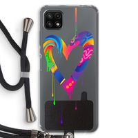 Melts My Heart: Samsung Galaxy A22 5G Transparant Hoesje met koord