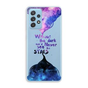 Stars quote: Samsung Galaxy A73 Transparant Hoesje