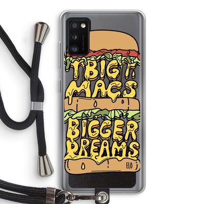 Big Macs Bigger Dreams: Samsung Galaxy A41 Transparant Hoesje met koord
