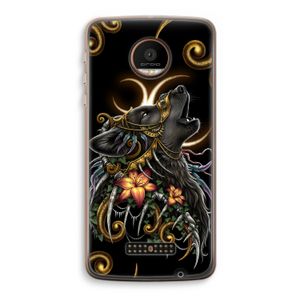 Huilende Wolf: Motorola Moto Z Force Transparant Hoesje