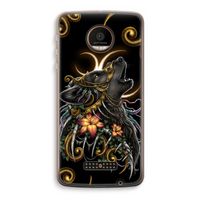 Huilende Wolf: Motorola Moto Z Force Transparant Hoesje