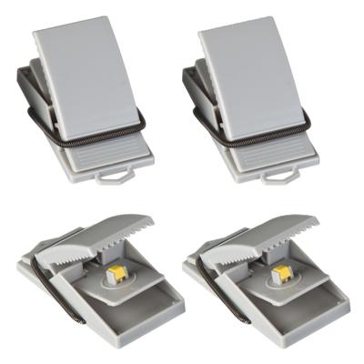 Muizenval - 4x stuks - kunststof - muizenklem - 8 cm