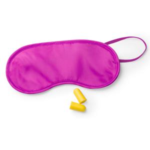 Slaapmasker met oordoppen - Roze - Verduisterend travel masker