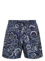 ETRO short de bain à fleurs - Bleu