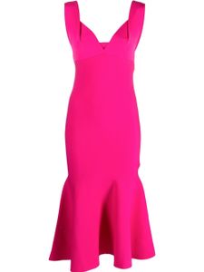 Roland Mouret jupe mi-longue à ourlet évasé - Rose