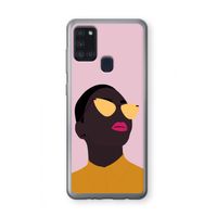 Yellow glasses: Samsung Galaxy A21s Transparant Hoesje