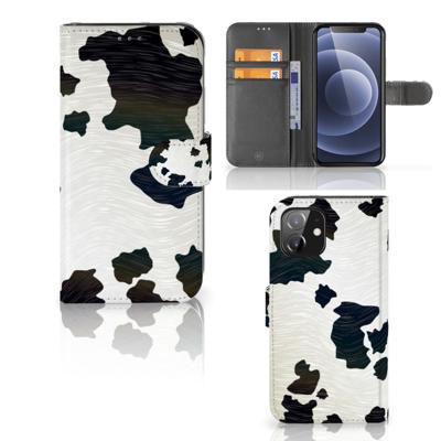 iPhone 12 | 12 Pro (6.1") | Telefoonhoesje | Met pasjeshouder | Koeienvlekken