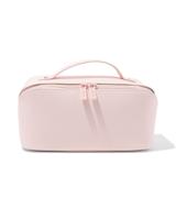 HEMA Toilettas met diagonale rits 24x12x12cm roze