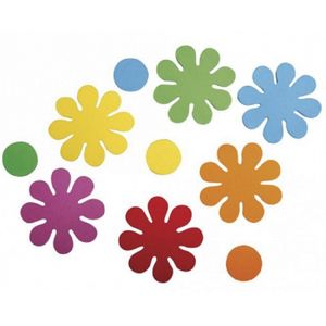 Crepla ponsdeeltjes bloemen zelfklevend 160x stuks