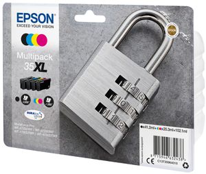 Huismerk Epson 35XL (T3596) Inktcartridges Multipack (zwart + 3 kleuren)