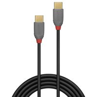Lindy 36873 3m USB C USB C Mannelijk Mannelijk Zwart, Grijs USB-kabel - thumbnail