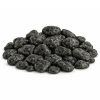 Home & Styling decoratie stenen - 4x - 650ml - groot - antraciet mix - hobby steentjes