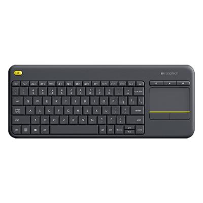 Logitech K400 plus 2 4 GHz draadloze Touch Control toetsenbord draadloze bereik: 10m (zwart)