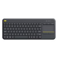Logitech K400 plus 2 4 GHz draadloze Touch Control toetsenbord draadloze bereik: 10m (zwart)