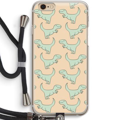Dinos: iPhone 6 / 6S Transparant Hoesje met koord