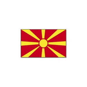 Gevelvlag/vlaggenmast vlag Macedonie 90 x 150 cm   -