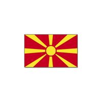 Gevelvlag/vlaggenmast vlag Macedonie 90 x 150 cm   -