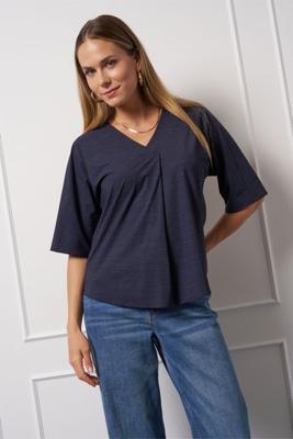 Marly denim top - dark blue/black - 13123