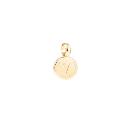 Go Dutch Label Letter V Kettinghanger Goud