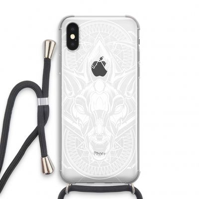 Oh Deer: iPhone X Transparant Hoesje met koord