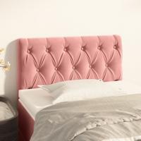 Hoofdbord 80x7x78/88 cm fluweel roze Hoofdbord 80x7x78/88 cm fluweel roze