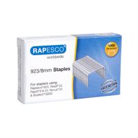 Nieten rapesco heavy duty 923 8mm 1000st zilver | 10 stuks