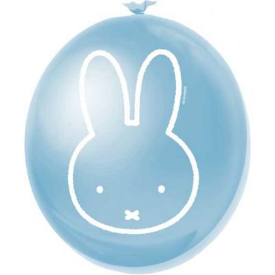 Nijntje ballonnen blauw - 30 cm - 6x stuks - Kinderfeestje/geboorte jongen artikelen