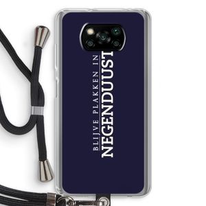 Blijve plakken in Negenduust: Xiaomi Poco X3 NFC Transparant Hoesje met koord