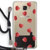 Framboosjes: Samsung Galaxy A5 (2016) Transparant Hoesje met koord