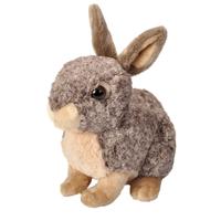 Wild Republic Knuffel konijn - pluche - lichtbruin - 30 cm