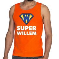 Oranje Super Willem tanktop / mouwloos shirt voor heren