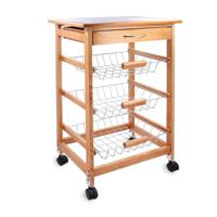 Multifunctionele kar Quid Garbo Bruin Hout 47 x 37 x 76 cm