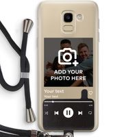 Music Player: Samsung Galaxy J6 (2018) Transparant Hoesje met koord
