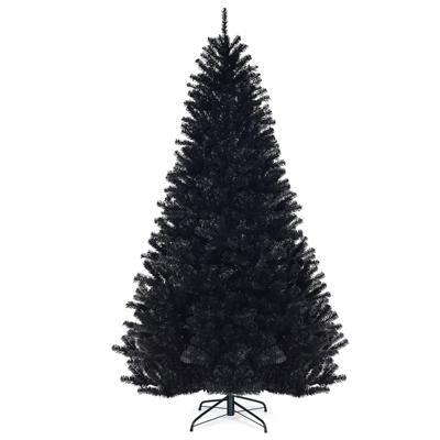 225 cm Kunstkerstboom Kerstboom Kunstkerstversiering Zwart