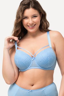 Grote Maten Beugelbeha, Dames, blauw, Maat: 90C, Synthetische vezels/Elastaan, Ulla Popken