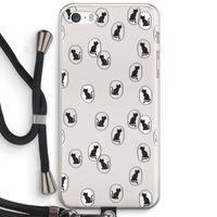 Miauw: iPhone 5 / 5S / SE Transparant Hoesje met koord