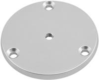 ROZET 82MM MET 3 VERZ.GATEN NATUREL (3567)