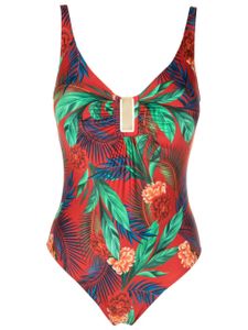 Lygia & Nanny maillot de bain Mirassol à imprimé tropical - Rouge