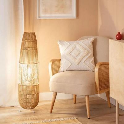 Grote vloerlamp gevlochten papier & metaal met E27 fitting &apos;Hendrik&apos; 90cm