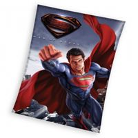 DC Comics fleece deken Superman donkerblauw 110 x 140 cm - thumbnail