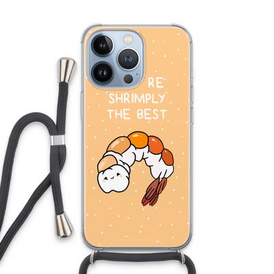 You're Shrimply The Best: iPhone 13 Pro Transparant Hoesje met koord