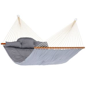 'Big Fat' Grey XXL Hangmat - 200 kg - Grijs - Spreidstang, Weerbestendig - Tropilex