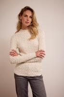 Tramontana Brushed Stretch Lace Top C43-18-401 Tops En Singlets 006800-stone
