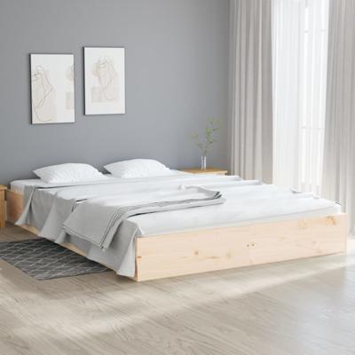 Bedframe zonder matras massief hout 120x200 cm
