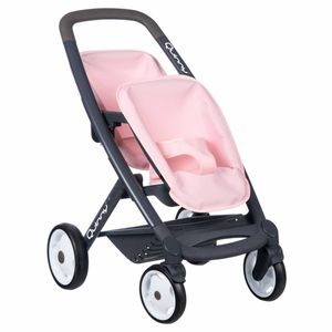 Smoby Speelgoedkinderwagen voor tweeling sport Maxi-Cosi lichtroze